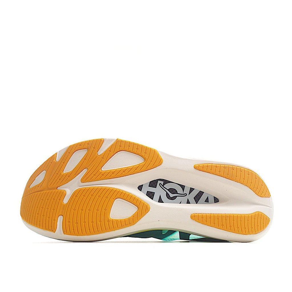 Hoka Rocket X 2 Running Shoes Green Yellow Orange