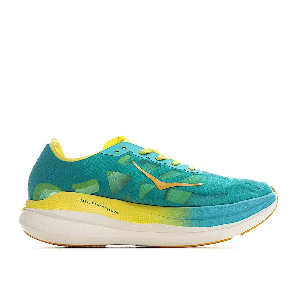 Hoka Rocket X 2 Running Shoes Green Yellow Orange